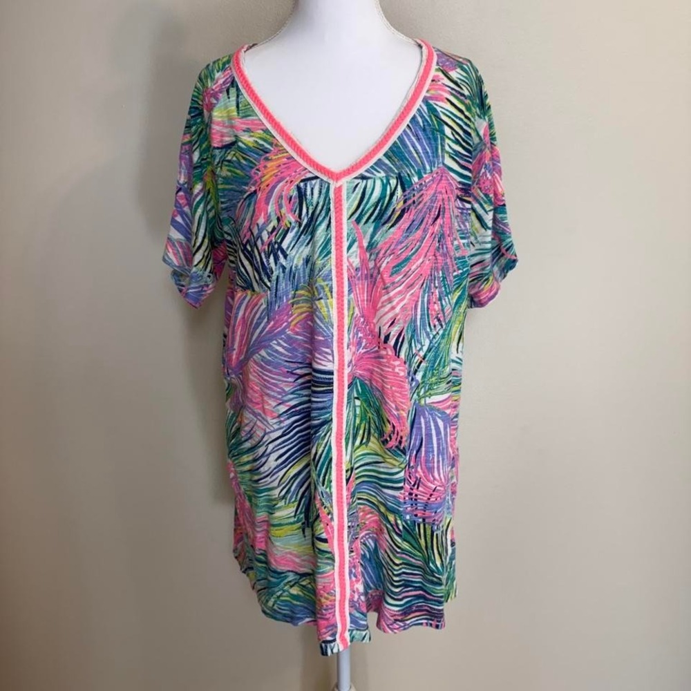 Lilly Pulitzer Bonita Swim Cover Up Sz S Old Money Preppy Tropical Resort